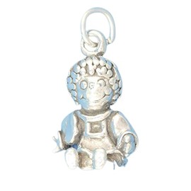 Wholesale Charms Rag Doll Raggedy Ann Story Book 3D 925 Solid Sterling Silver Charm DIY Crafting