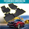 For 2020-2024 Toyota Highlander Floor Mats Cargo Liners Carpets TPE