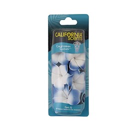 California Scents Scented Necklace, The Perfect Lei for Your Car - Hanging Flower Air Freshener (1 Pack, California Clean)