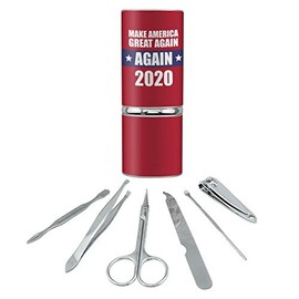 Make American Great Again Again 2020 Stainless Steel Manicure Pedicure Grooming Beauty Care Travel Kit