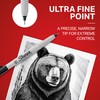 Sharpie Permanent Markers, Ultra Fine Tip, Black, 12 Count -