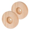 Levemolo Lamp Parts Solid Wood Lamp Base Round Wooden Lamp
