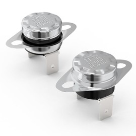 Awozkcd UL/CUL KSD301 Thermostat 125V 16A Thermal Cutoff Switch,60°C/140°F Off and 50°C/122°F On Normally Closed N.C, Auto Reset Bimetal Disc Thermostatic Kichen Heating Element,2pcs