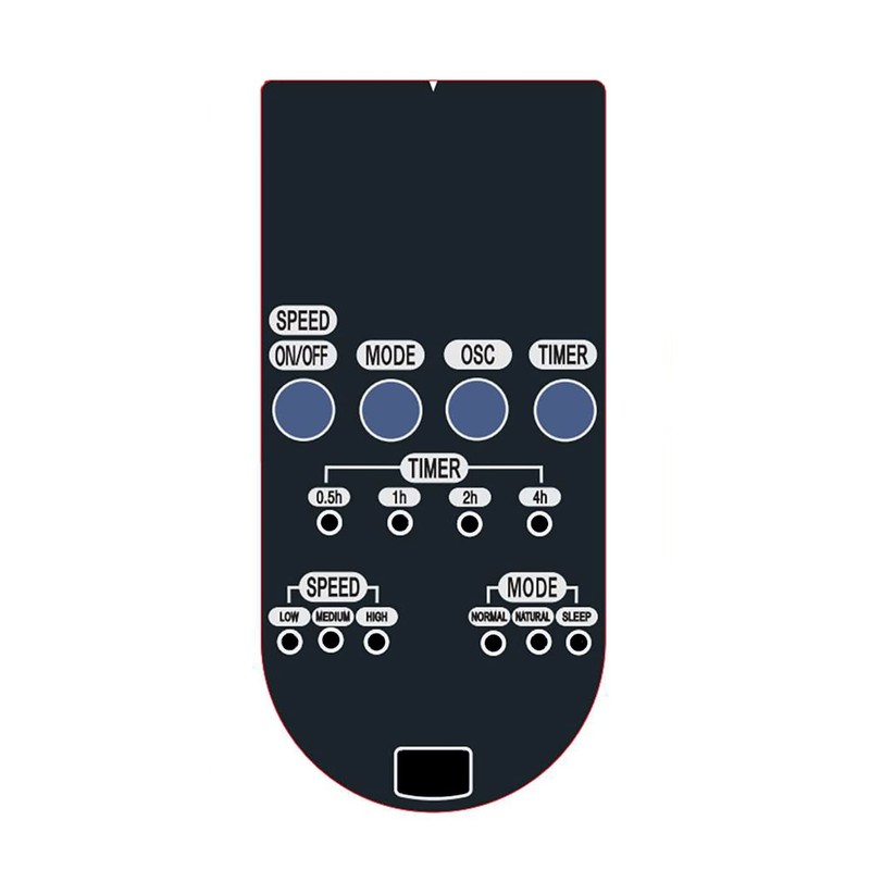 SPT SF-16W90 16″ Wall Mount Fan in Black with Remote