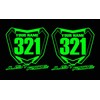JUST RIDE Motocross Number Plate Replica Decal Stickers RM RMZ