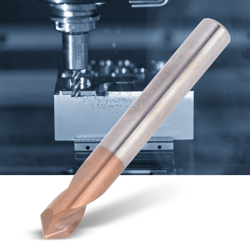 Spotting Drill Titanium Silicon Coating 55HRC Hardness for Milling Machine