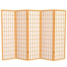 Red Lantern WP60-HON-5P Folding Screen, 5 Panel, Honey