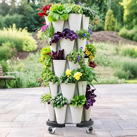 W B D WEIBIDA 2 Pack Plant Caddies with Wheels Heavy Duty 440 lbs Capacity, Rolling Plant Stand for Large Planter and Pots Indoor Outdoor, Garden Round Dolly with Lockable Casters