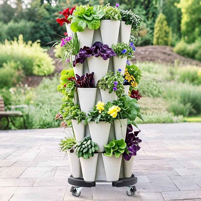 W B D WEIBIDA 2 Pack Plant Caddies with Wheels