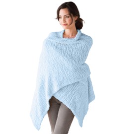DEMDACO Giving Shawl - Cinta de nailon para mujer, talla única, en caja de regalo, Azul claro, 70 x 27