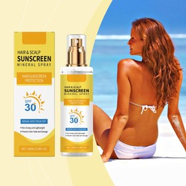 Ultimate Hair & Scalp Sunscreen Spray SPF 30 | Color-Lock UV Shield for Dyed/Highlighted Hair | Weightless Invisible Mist | Reef-Safe & Vegan Formula | Beach-Pool-Daily Essential (2)