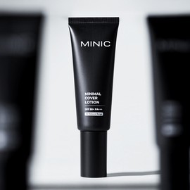 Minik Minimal Pore Spot Freckle Perfect Coverage Lotion Men's Sunscreen Foundation BB Cream, Shade 2 Natural Beige, 1 Piece