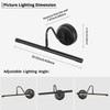 JOOSENLUX Modern Wall Lights Battery Operated Black Wireless Picture Lights