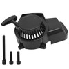Black Recoil Pull Starter Motorcycle Engine Recoil Starter Replacement for