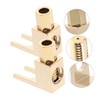 Tofficu Right Angle Banana Plug Clips 4pcs Speaker Connector for