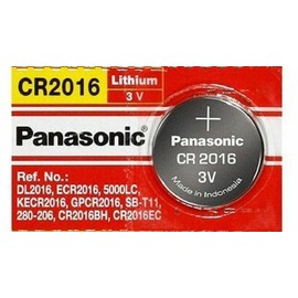 Panasonic 1 x PANASONIC CR 2016 CR2016 CR-2016 LITHIUM COIN CELL Button Battery Exp 2030