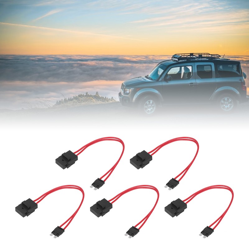 5Pcs Car Fuse Holder Connector Mini Heavy Duty Wire Extension