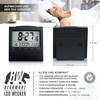 CSL - Funkwecker digital mit Temperaturanzeige - DCF-Funkuhr Reisewecker -
