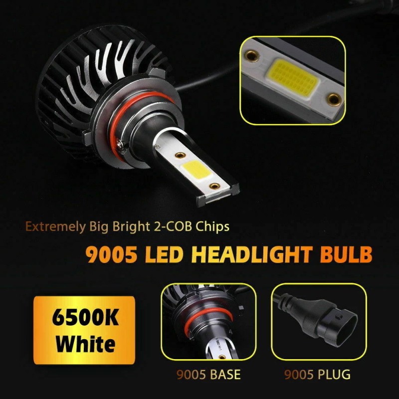 SHENKENUO H11 9005 Combo LED Headlight Hi/Lo Bulbs for 2012-2018