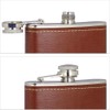 Hip Flask, Portable Metal Hip Flask, 8 oz Stainless Steel