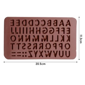 Pack of 2 Silicone decoration mold letters numbers candy molds kitchen gadgets silicone fondant molds 0-9, A-Z molds food grade hot chocolate freezer molds
