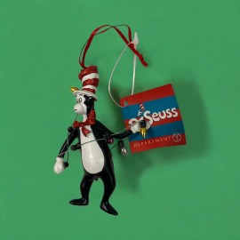 Department 56 Dr Seuss Cat In The Hat Tangled In Lights Christmas Ornament