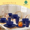 Homienly Wheat Straw Dinnerware Set,40-Piece Dish Set for 8, Dinner