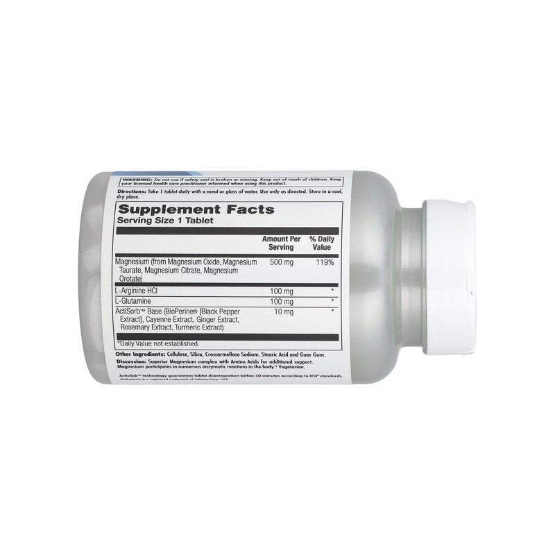 , 마그네슘, 500 밀리그램, 60 타블렛 Magnesium, 500 Milligrams, 60