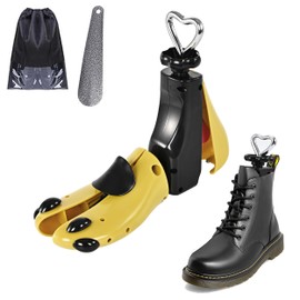 WANNUOQI Shoe Stretcher For Women & Men,Boot Stretcher, Premium Shoe Expander Widener Stretch Length Width Adjustable Shoe Tree Yellow Women Size 10-13, Men's 9-11, Pack of 1,Not a Pair
