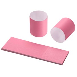 Gmark Paper Napkin Band Box of 500, Paper napkin rings self adhesive (Pink)