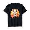 Watercolor Sunset Fennec Fox T-Shirt