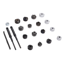 Valve Seat Reamer Tool Kit - Alloy Steel Universal for 20-30mm Valves, Includes 12 Winch Sizes and 4 Grinding Heads