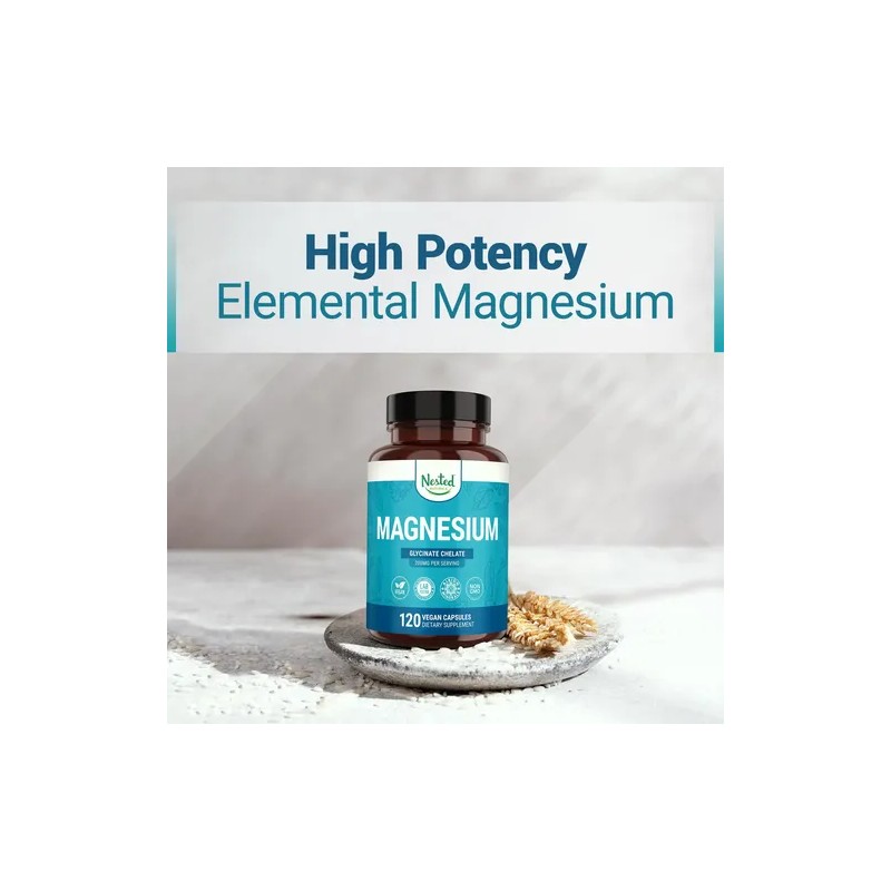 Nested Naturals Magnesio Glicinato Quelado 200 Mg