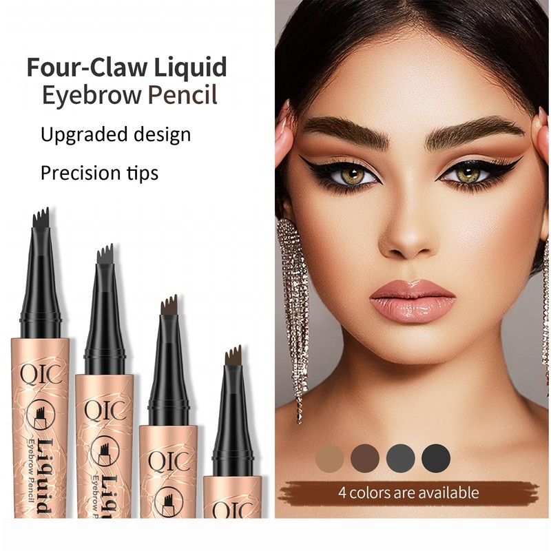 Eyebrow Pencil, Microblading Eyebrow with 4-Fork Tip Magic Brow Tattoo