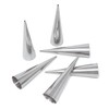 Honbay 6PCS Stainless Steel Cream Roll Horn Forms Croissant Cones