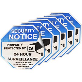 Psyfer Fade-Free UV Security Window Stickers 6 Pack 2⅝ Inch Waterproof Outdoor Laminates Made in USA