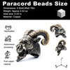 FLAMEDUKE Sheep Head Paracord Bead, Copper, 0.92x0.85x0.78 in, Handcrafted for