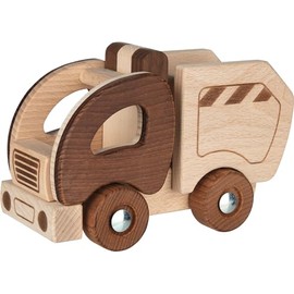 GOKI 55889 Garbage Truck, Nature, Brown