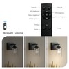 Rayogale Battery Operated Wall Sconce Set of 2, Black Rechargeable