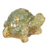 Nupuyai Pack of 2 Crystal Turtle Figurine Decorative Resin Gemstone
