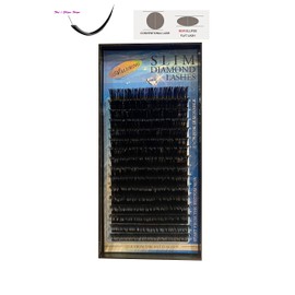 Eyelash Extension Alluring Slim Flat Lashes Ellipse Sheen Lashes C Curl Thickness 0.20mm (C - 0.20 x 9mm)