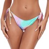 RELLECIGA Women's Swimwear Classic Bikini Bottom with Lace-Up Bottom, Splash