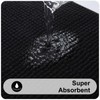 smiry Non Slip Chenille Bath Mat, 60 x 90 cm,