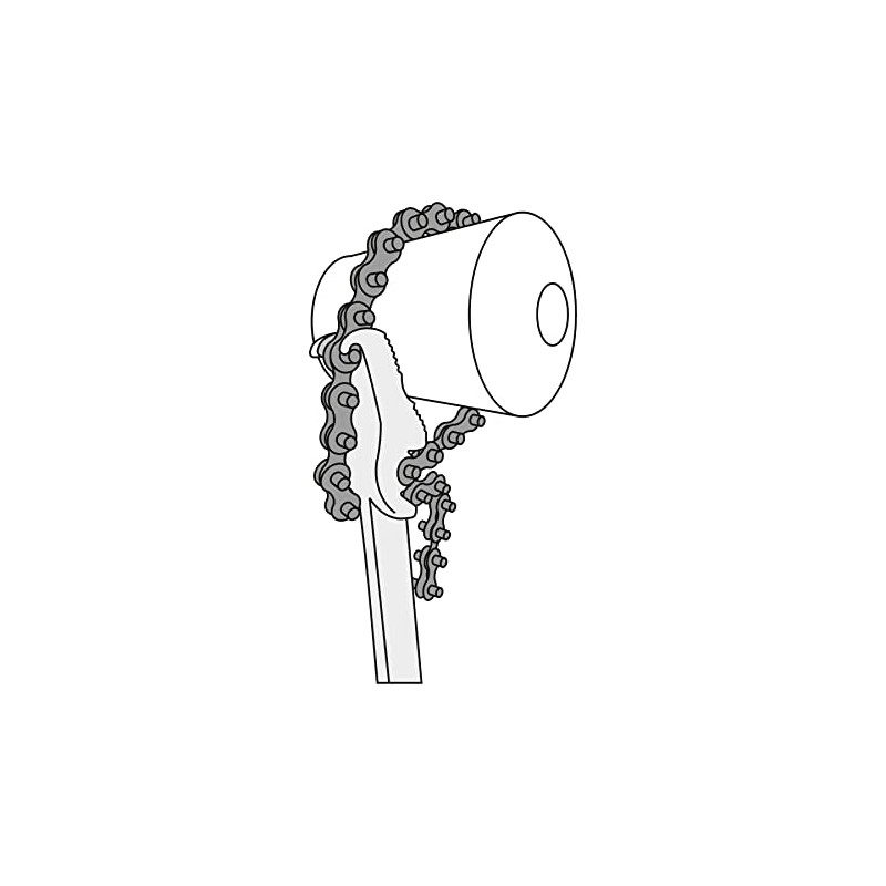 Truper LLC-801, Llave universal con cadena, 280 mm