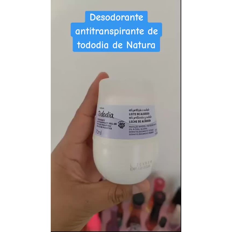 Desodorantes Antitranspirante Natura Roll-on 70ml Fragancia Algodón