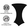 black or white Spandex stretch Cover for Poseur Table with
