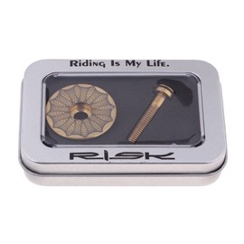 Baoblaze Titanium MTB Bicycle Ahead Headset, Headset Cap Cover, Bicycle Headset Top Cap, Screw Headset Stem Cover for Bicycle, MTB, Road Bike, Sky