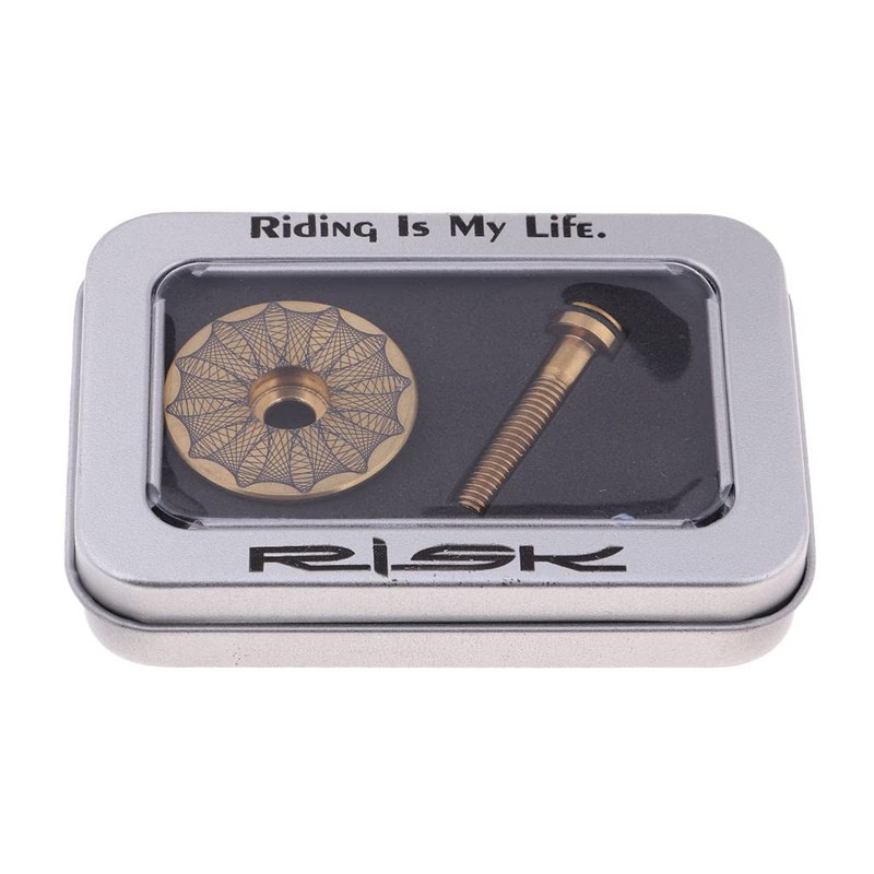 Baoblaze Titanium MTB Bicycle Ahead Headset, Headset Cap Cover, Bicycle
