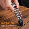 TIMULTI Titanium Pry Bar, Pocket Small Prybar, Flat Pry Bar