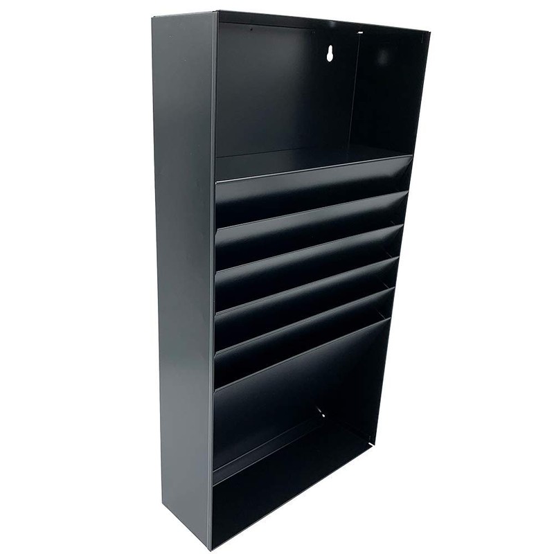 Huron Stationery Holder For Desk and Drawer 5 Slot, Black